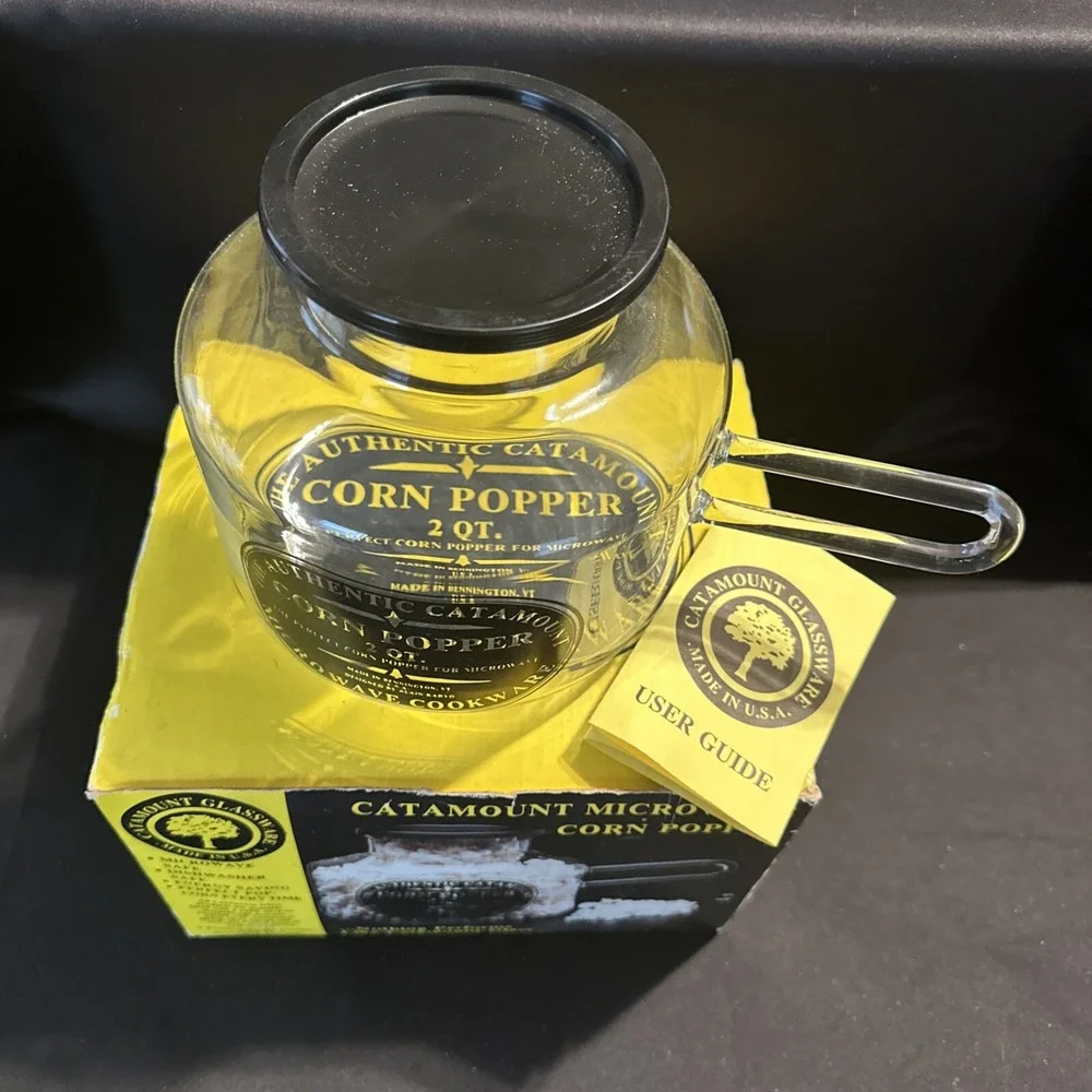 Vintage The Authentic Catamount Corn Popper 2 QT  Microwave With User‎ Guide